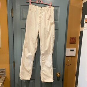 GAP 70s off-white painters pants, worn once, exc. cond. 29" waist, 31" inseam